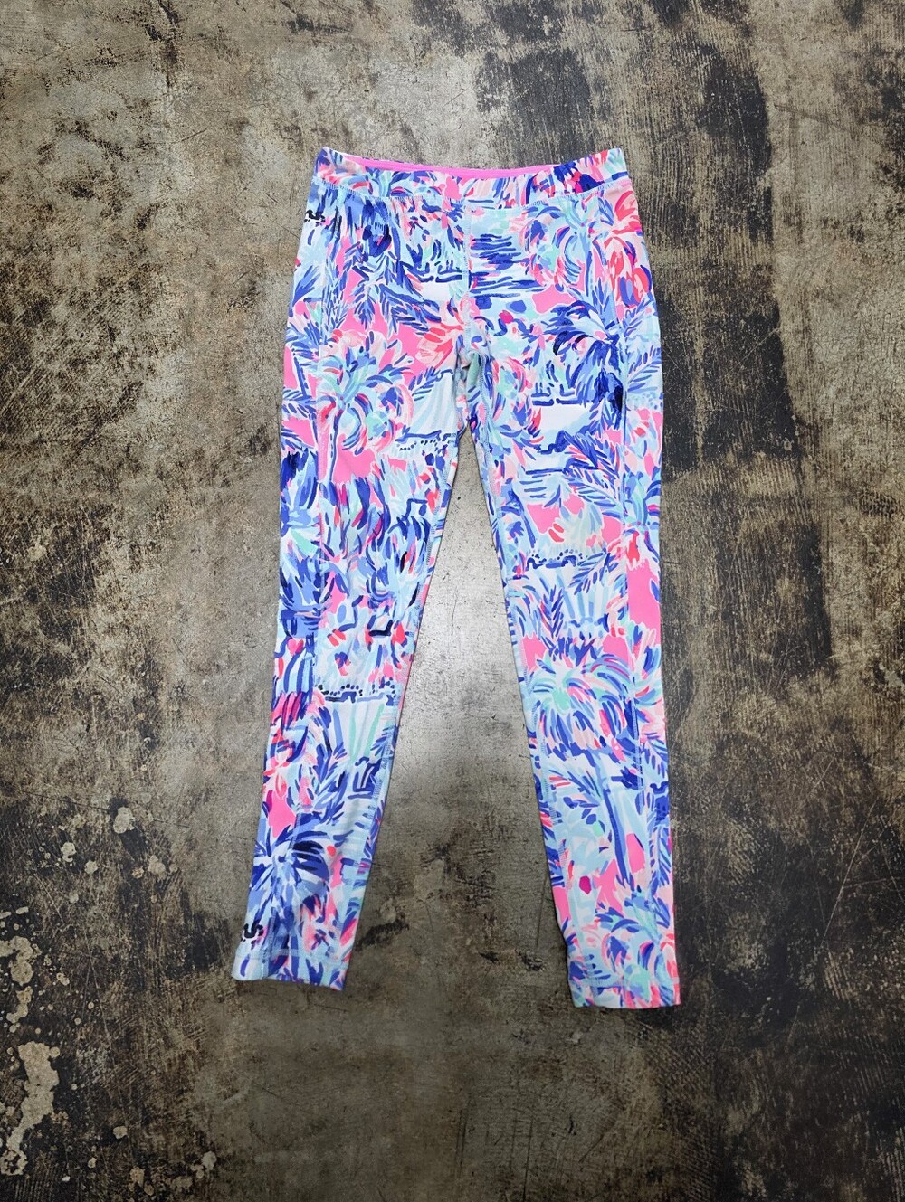 Lilly Pulitzer Sz Large 8-10 Kids Luxletic Leggings Girls